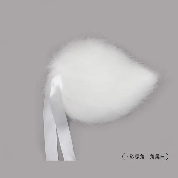 Set Orejas y Cola de Conejo de Peluche – Accesorio Therian para Cosplay