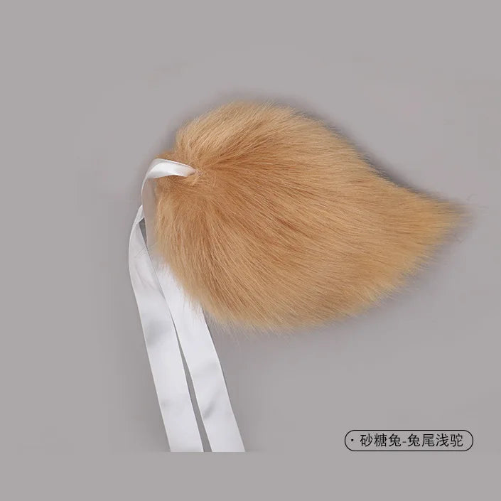 Set Orejas y Cola de Conejo de Peluche – Accesorio Therian para Cosplay