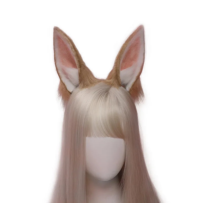 Set Orejas y Cola de Conejo de Peluche – Accesorio Therian para Cosplay