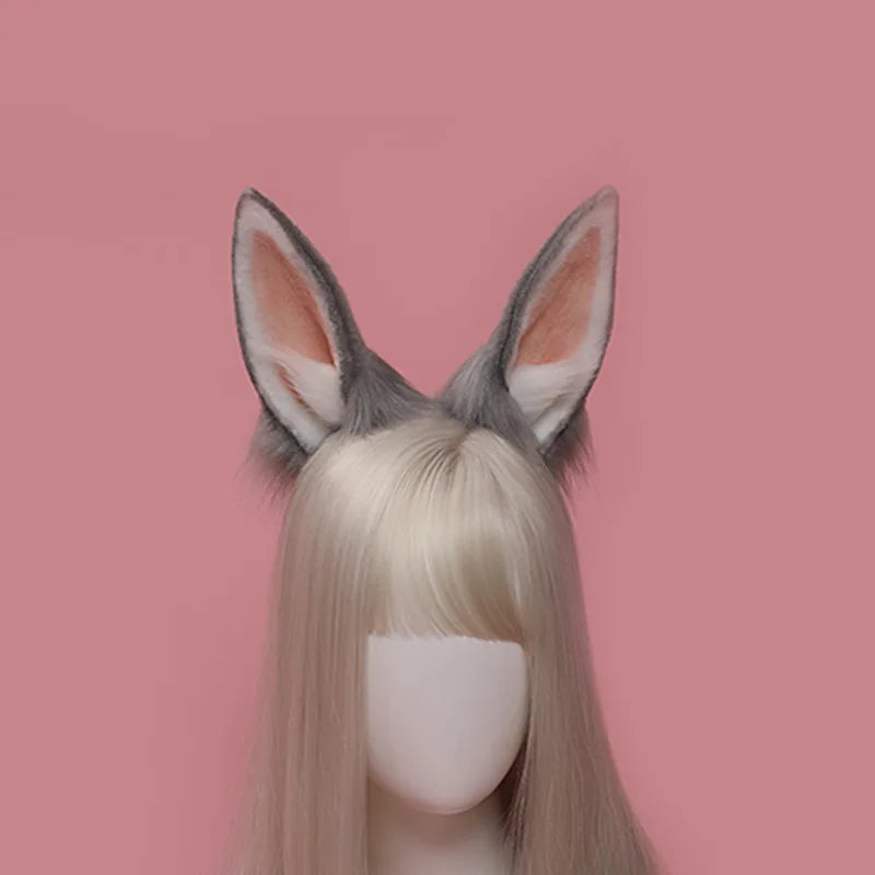 Set Orejas y Cola de Conejo de Peluche – Accesorio Therian para Cosplay