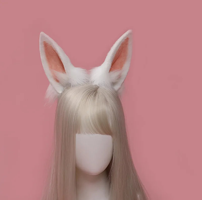 Set Orejas y Cola de Conejo de Peluche – Accesorio Therian para Cosplay