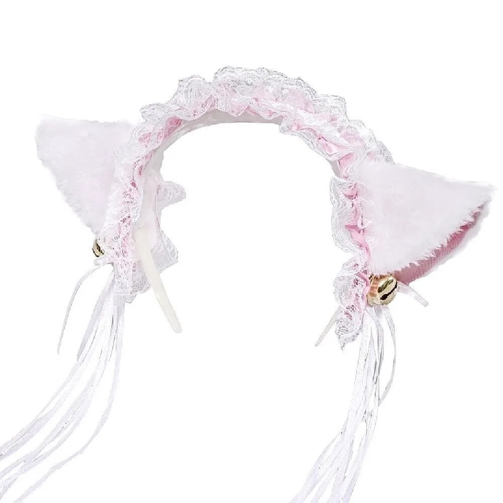 Orejas de Zorro y Gato de Pelo Largo – Diadema Therian de Peluche