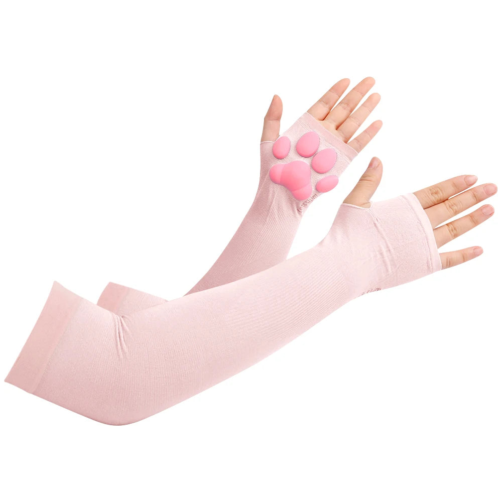 Conjunto Pata de Gato 3D – Medias Altas y Guantes Suaves para Therian y Cosplay