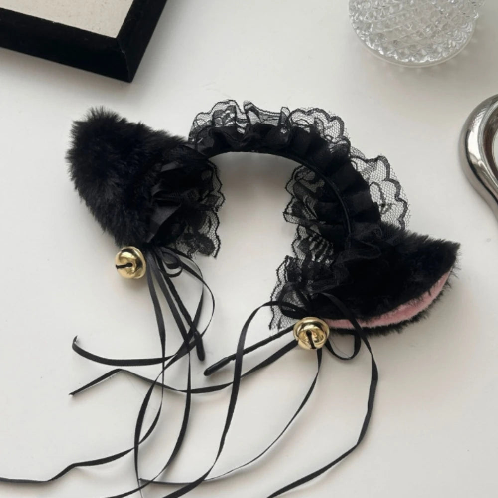 Orejas de Zorro y Gato de Pelo Largo – Diadema Therian de Peluche