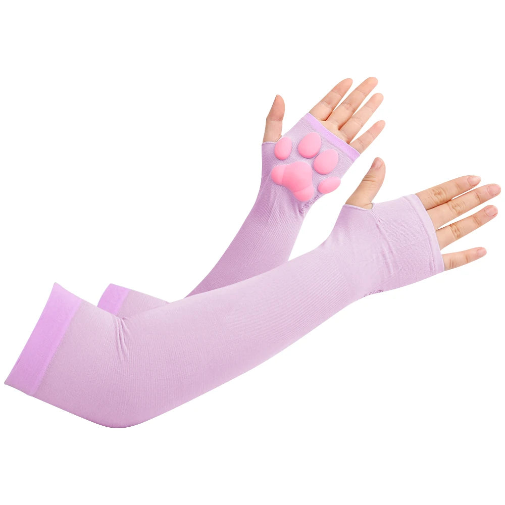 Conjunto Pata de Gato 3D – Medias Altas y Guantes Suaves para Therian y Cosplay