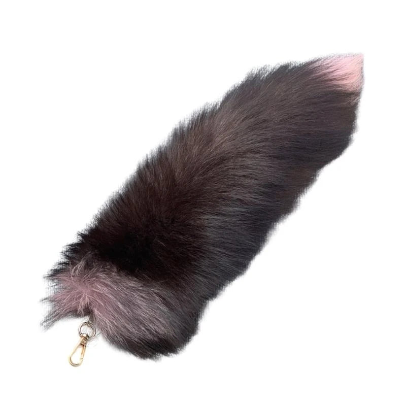 Llavero Cola de Lobo de Pelo – Accesorio Therian Realista