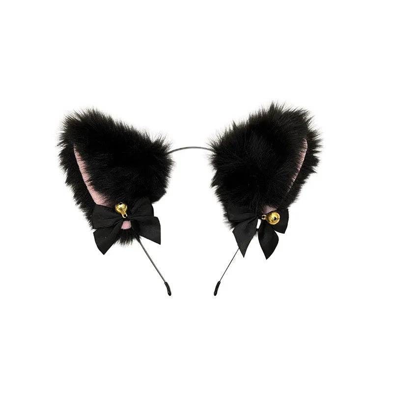 Orejas de Zorro y Gato de Peluche – Diadema Therian para Cosplay